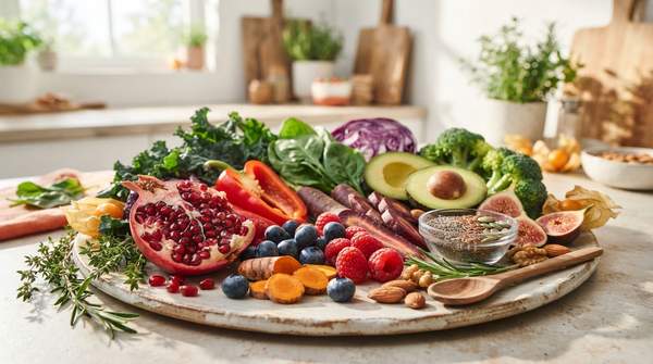 Editorial illustration for Bioactive Compounds in Superfoods: The Science Behind Eating the Rainbow