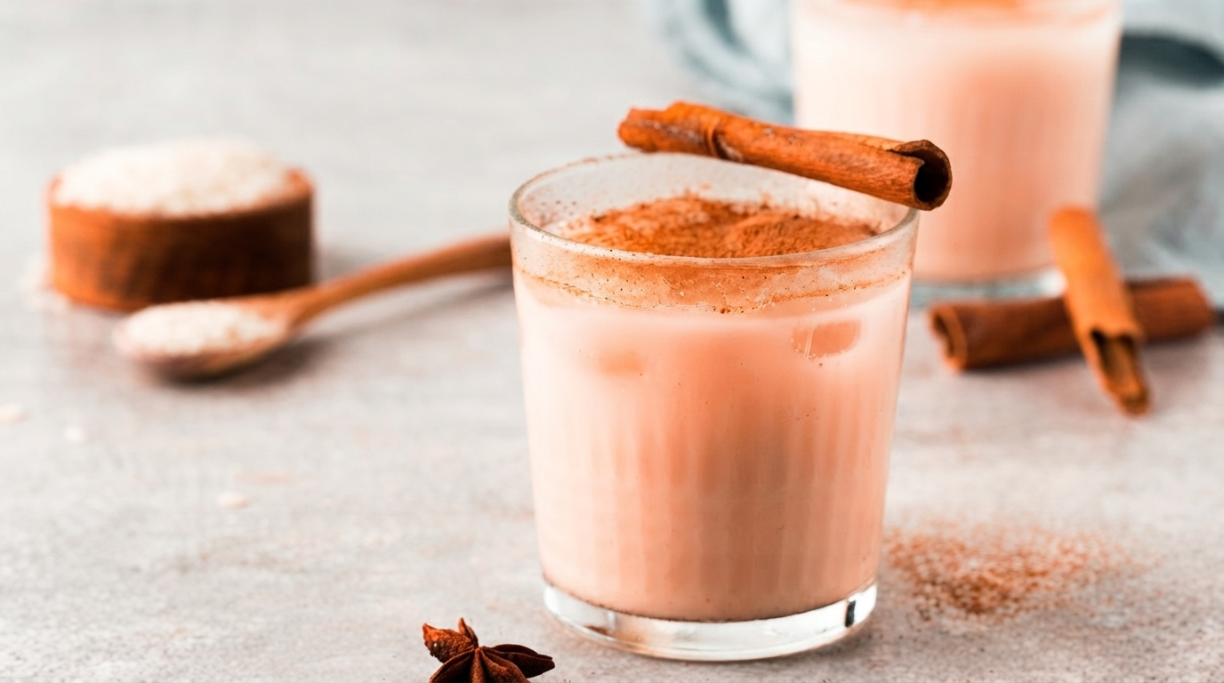 A vibrant Mexican market stall showcasing fresh tiger nuts and a pitcher of creamy horchata, evoking traditional preparation and rich flavors.