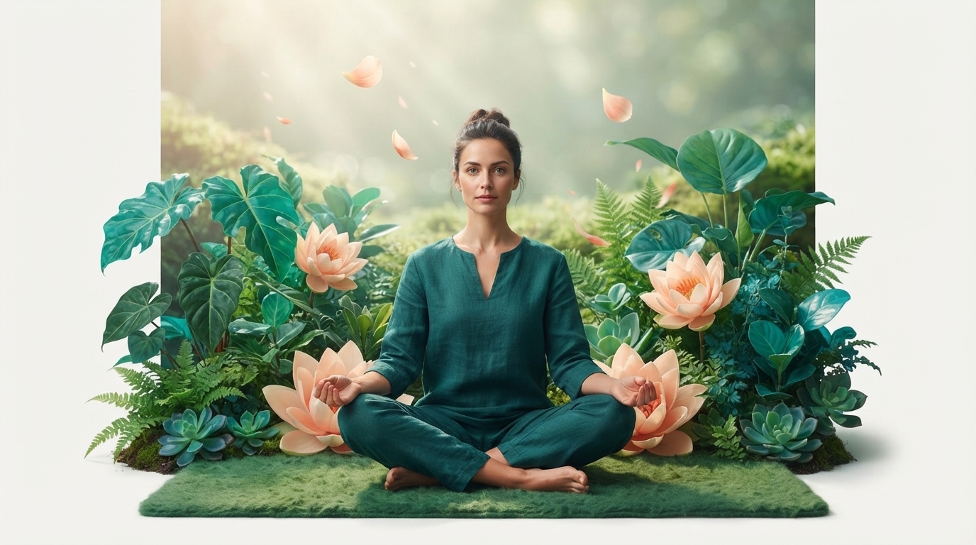 Editorial illustration for How Adaptogens Work With Your Stress Response, Not Against It