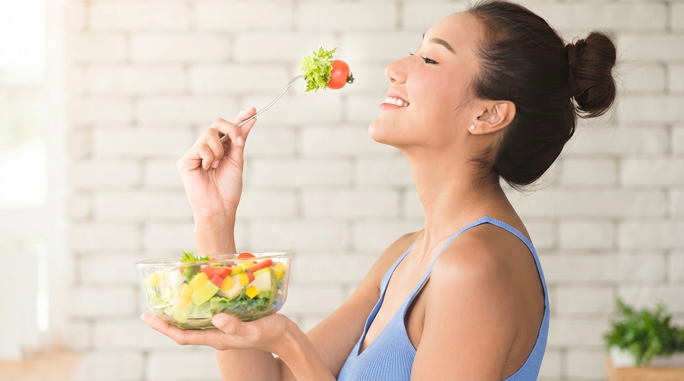 Editorial illustration for Three Mindful Eating Exercises Compared: Which One Fits Your Goal?