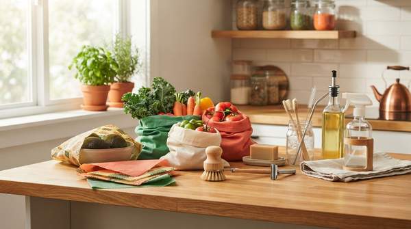 Editorial illustration for Which Sustainable Kitchen Swaps Are Worth It? A Practical Comparison